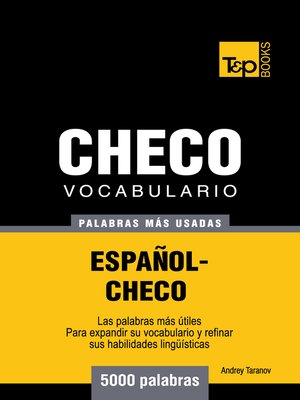 cover image of Vocabulario Español-Checo